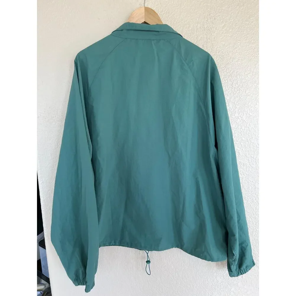 RAWGEAR Men's Windbreaker Jacket Large Green Half Zip Pullover Windbreaker